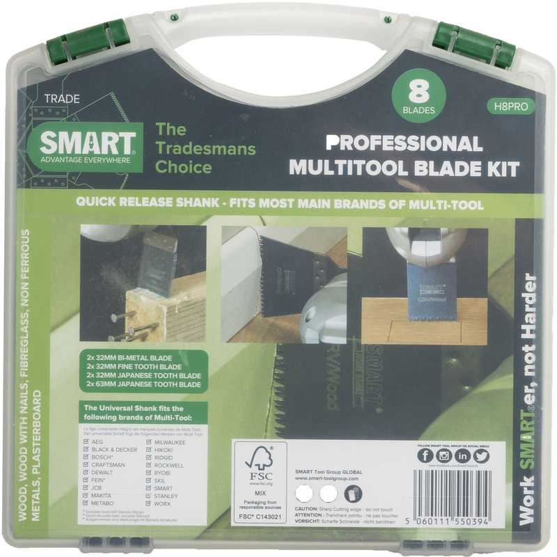 Smart Tool invalzaagbladenset metaal/hout