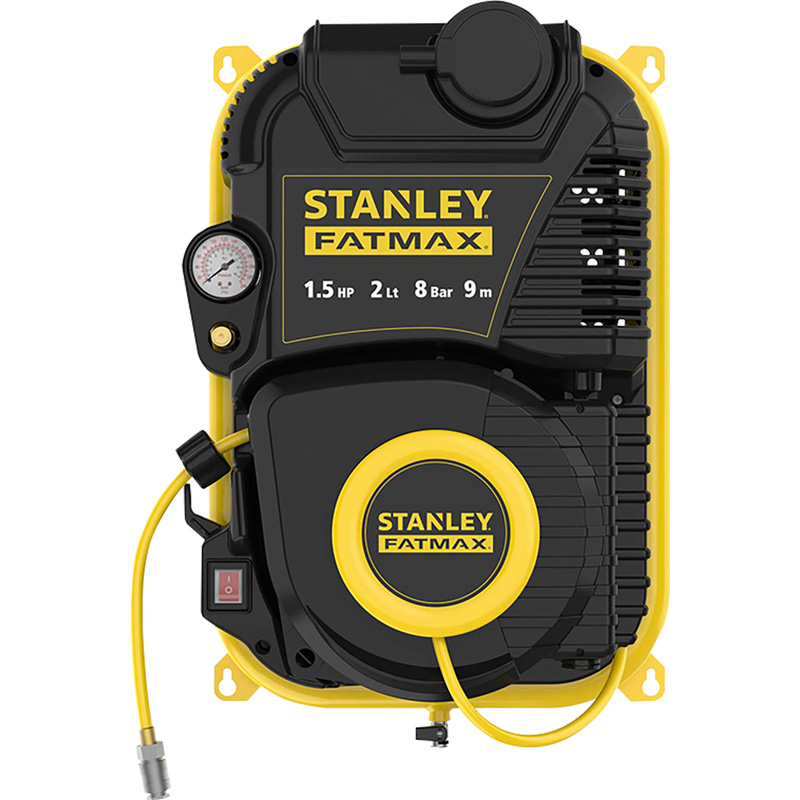 Stanley FatMax - WALLTECH PRO - Wall Mounted Compressors - Ideal for  bicycle and motorbike applications