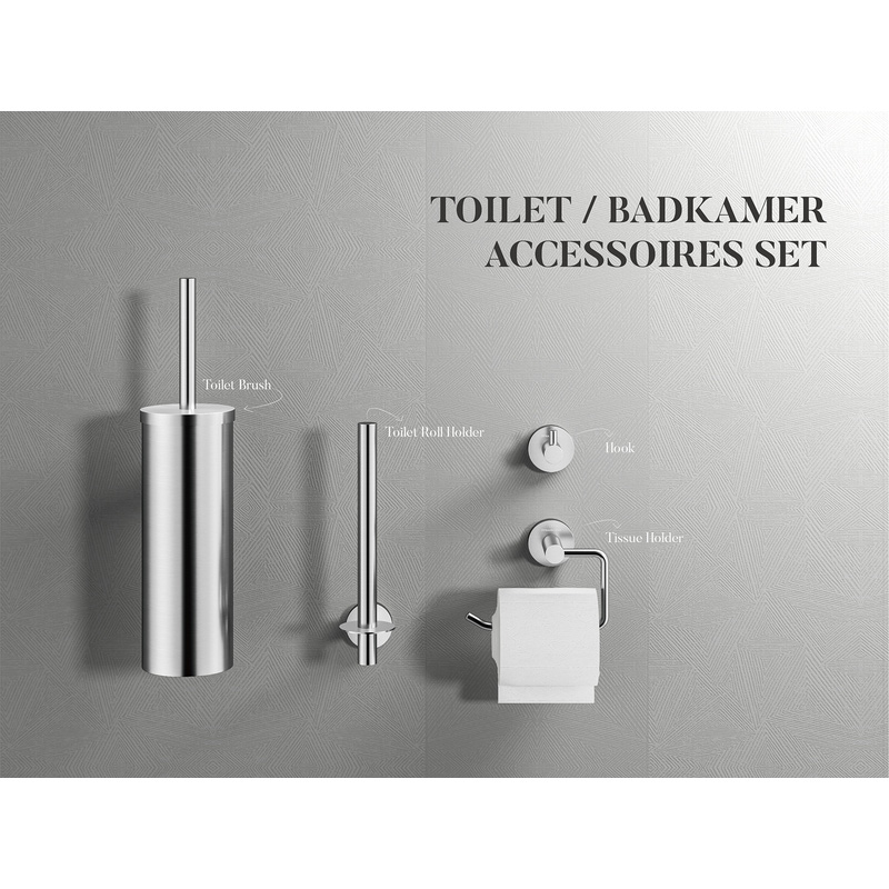Dynamic Way RVS toilet accessoires set