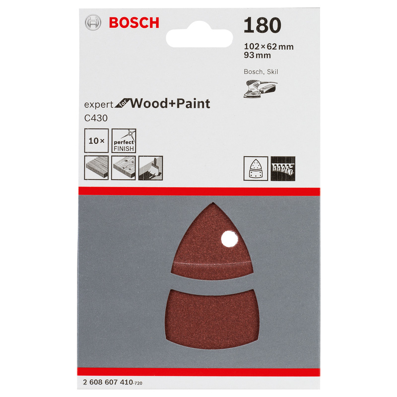 Bosch Delta schuurpapier 102x62x93mm