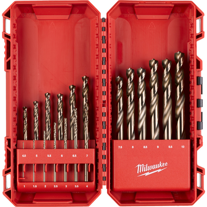 Milwaukee metaalboren set HSS-GC RED Cobalt