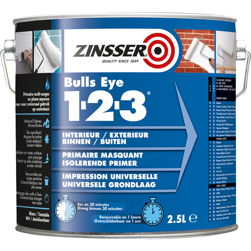 Zinsser bulls eye 1-2-3 primer