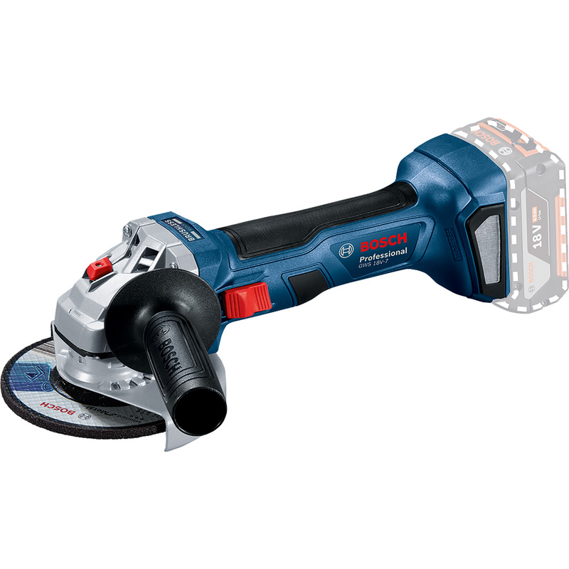 Bosch GWS 18V-7 accu haakse slijpmachine (body)
