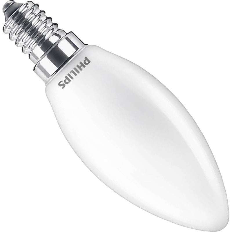 Philips LED lamp kaars mat E14