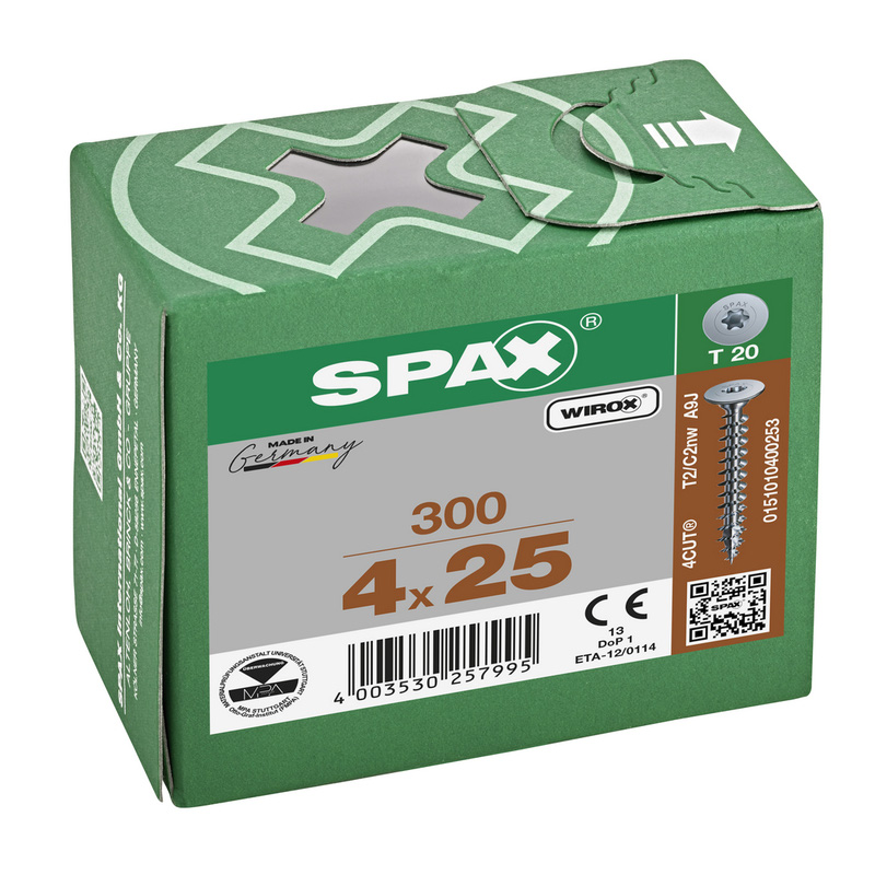 Spax achterwandschroeven platkop