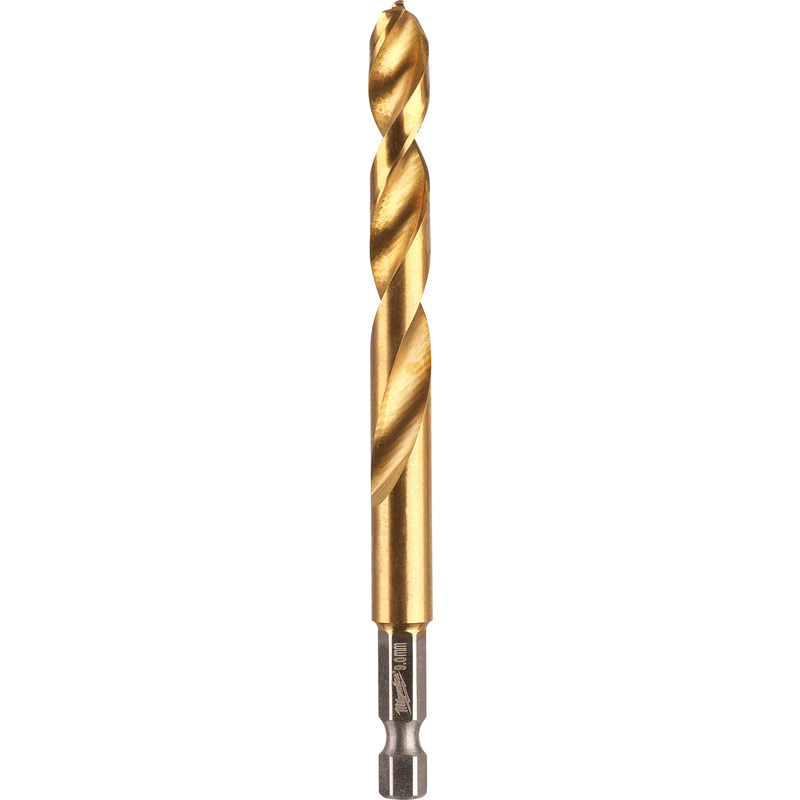 Milwaukee Metaalboor HSS-G Tin Red Hex shockwave