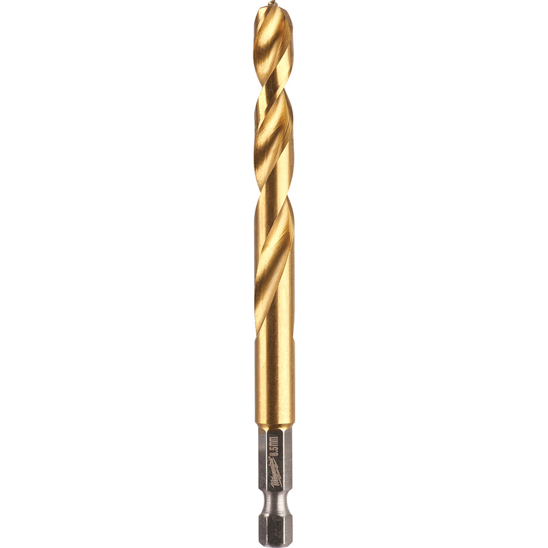Milwaukee Metaalboor HSS-G Tin Red Hex shockwave