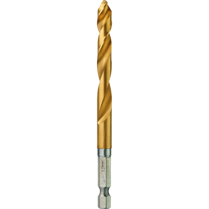 Milwaukee Metaalboor HSS-G Tin Red Hex shockwave