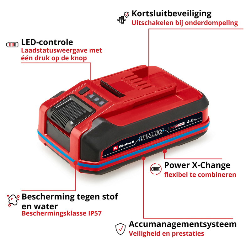 Einhell 18V/3.0Ah SEALED Accu plus
