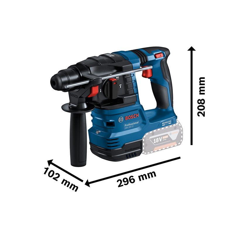 Bosch GBH 18V-22 accu combihammer (body)