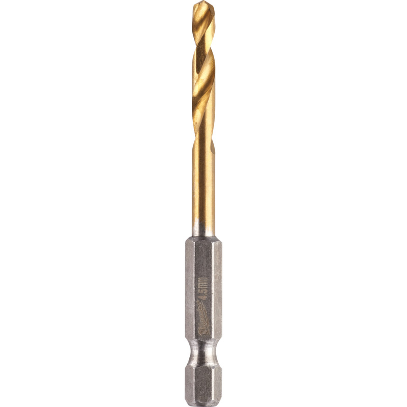 Milwaukee Metaalboor HSS-G Tin Red Hex shockwave