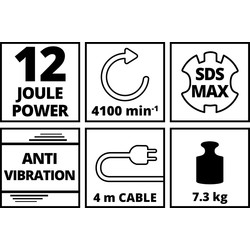 Einhell / Einhell TE-DH 12 breekhamer 8