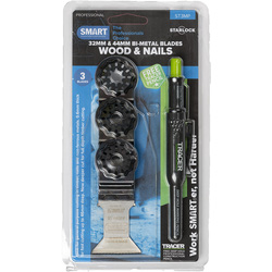 SMART / Smart Tool Starlock zaagbladenset Bi-metaal + gratis diepmarkeringspotlood 2