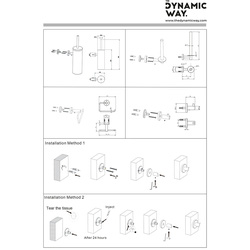 Dynamic Way / Dynamic Way RVS toilet accessoires set 3