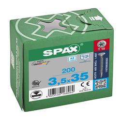 Spax / Spax universele schroeven T-STAR plus platkop voldraad RVS 3