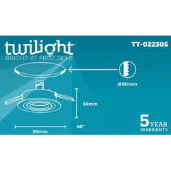Twilight / Twilight 3-ring inbouwspot rond richtbaar IP20 2