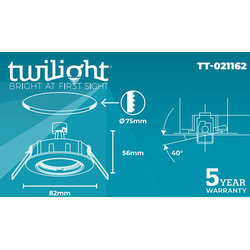 Twilight / Twilight inbouwspot rond richtbaar IP20 2