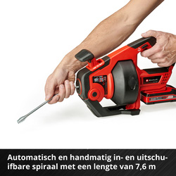 Einhell / Einhell TE-DA 18/760 Li Solo accu automatische rioolontstopper (body) 2