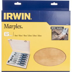 IRWIN / Irwin Marples houtbeitelset 6-delig MS750 in houten kist 2