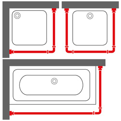 Sealskin Easy Roll douchegordijnstangset 90x90x90cm 8