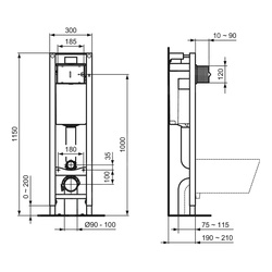 Ideal Standard / Inbouwspoelreservoir Eco inclusief bedieningspaneel 4