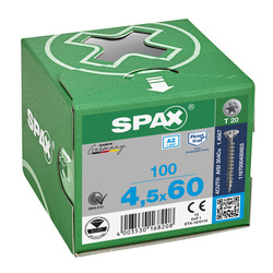 Spax / Spax universele schroeven T-STAR plus platkop voldraad RVS 3