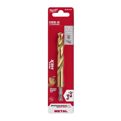Milwaukee / Milwaukee Metaalboor HSS-G Tin Red Hex shockwave 2