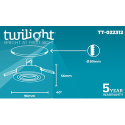 Twilight / Twilight 3-ring inbouwspot rond richtbaar IP20 2