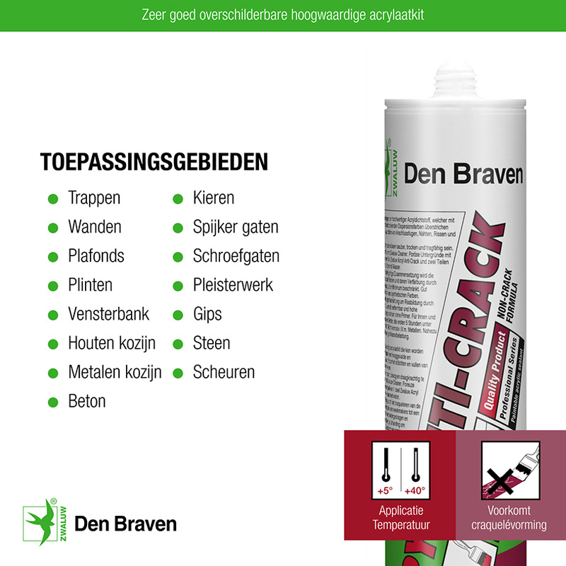 Zwaluw / Zwaluw acryl anti-crack