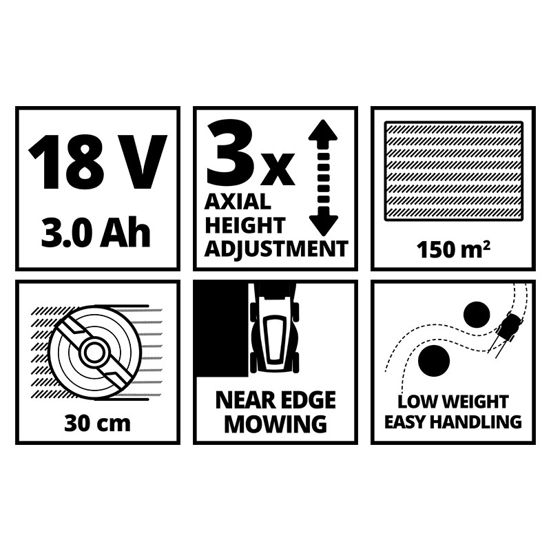 Einhell / Einhell GE-CM 18/30 Li BL Kit accu grasmaaier