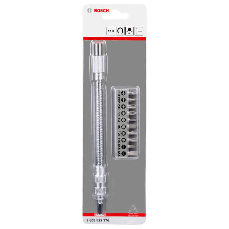 Bosch / Bosch bitset met flexibele verlengstuk