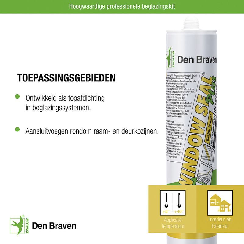 Zwaluw / Zwaluw windowseal plus beglazingskit