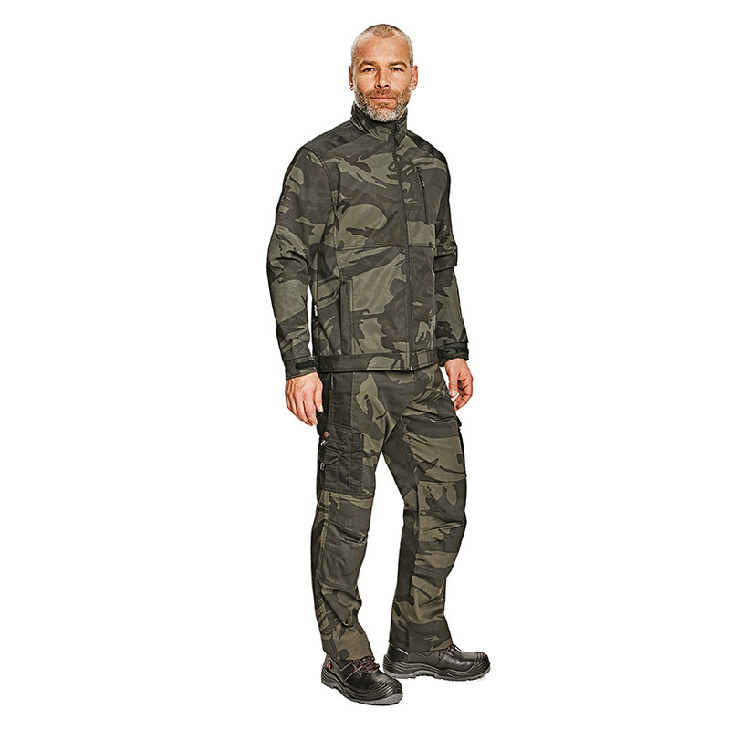 Cerva / Cerva werkbroek camouflage met kniezakken