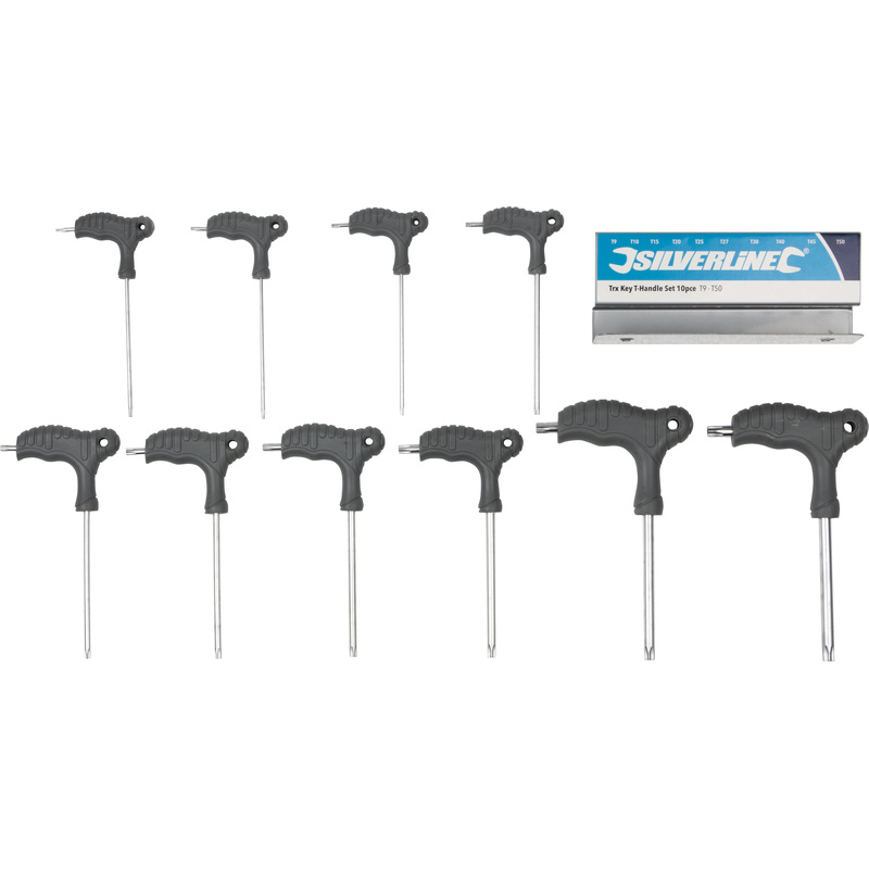 Silverline / TX-sleutelset T-greep