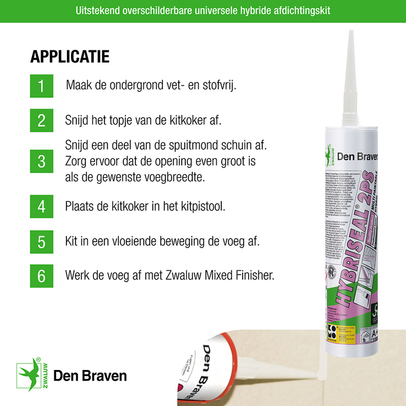 Zwaluw / Zwaluw hybriseal-2PS afdichtingskit
