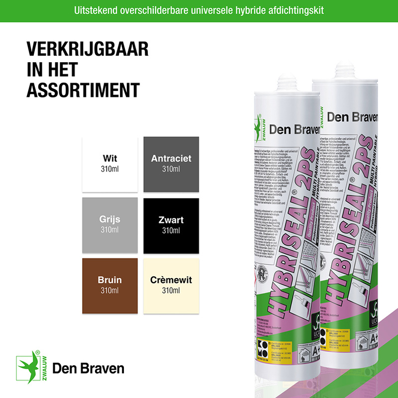 Zwaluw / Zwaluw hybriseal-2PS afdichtingskit