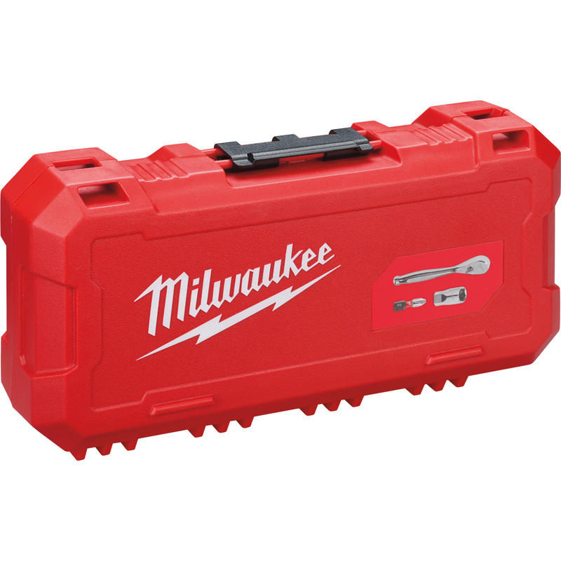 Milwaukee / Milwaukee doppenset en ratel 1/4" FOUR FLAT™ in PACKOUT ready box