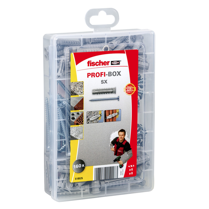 Bosch / Fischer assortimentsdoos PROFI-Bosch SX pluggen en schroeven