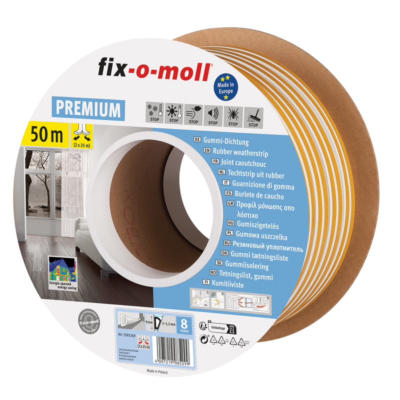 Fix-o-moll / Fix-o-moll tochtband zelfklevend