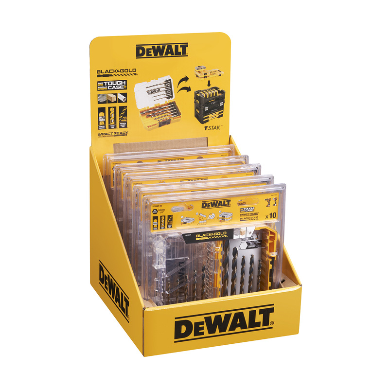 DeWALT / DeWALT Metaalborenset  Extreme black&gold TOUGH CASE