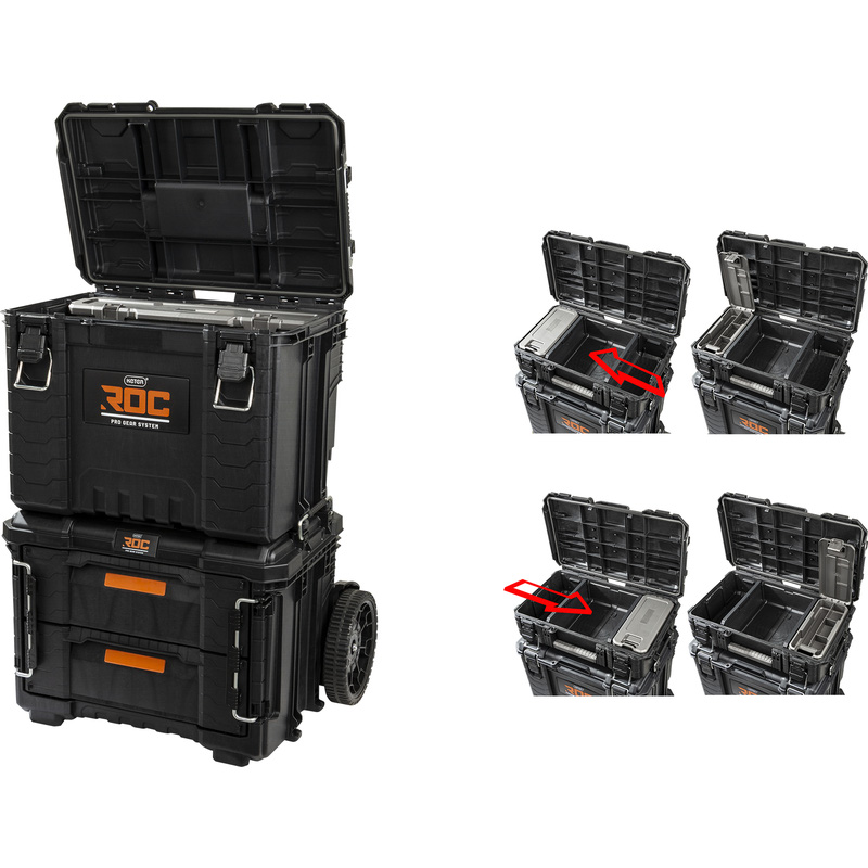 ROC KETER / Keter ROC Pro Gear 2.0 gereedschapswagen 3 delig