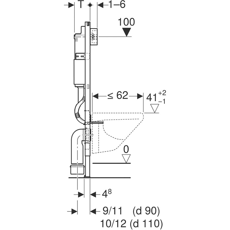 Geberit / Geberit Duofix UP100 Delta inbouwreservoir