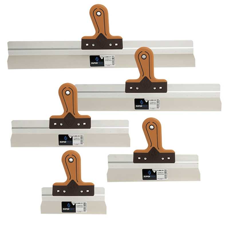 Super Prof / Super Prof houten gereedschapsbak met 5 spackmessen soft handgreep