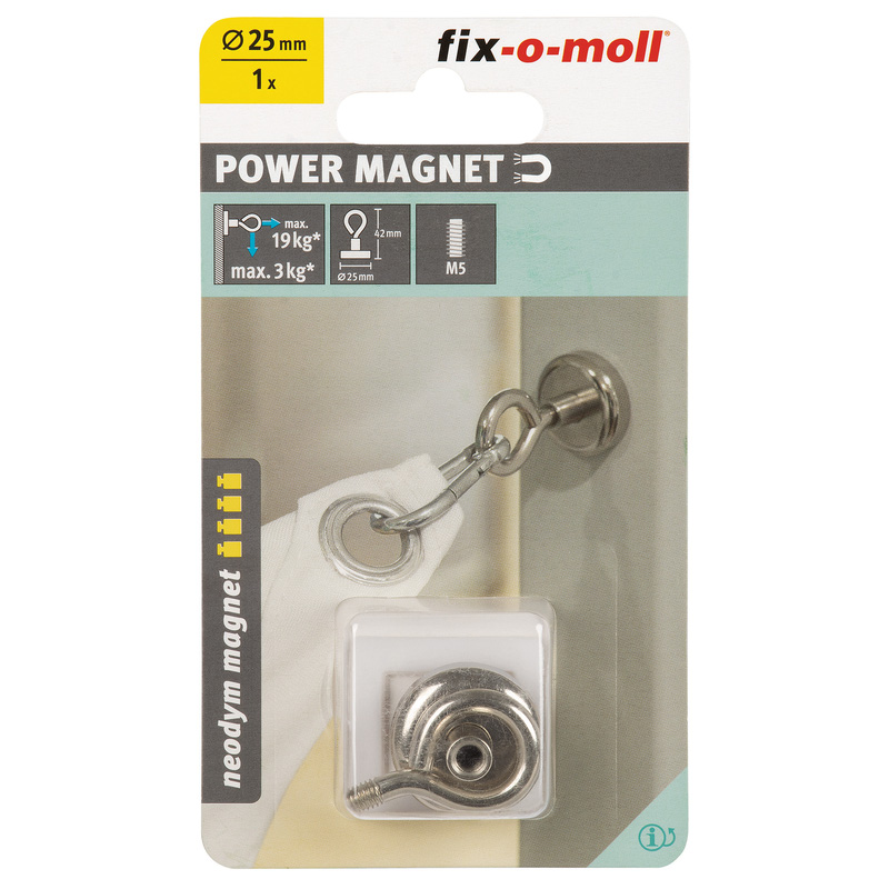 Fix-o-moll / Fix-o-moll magneet oog Neodym