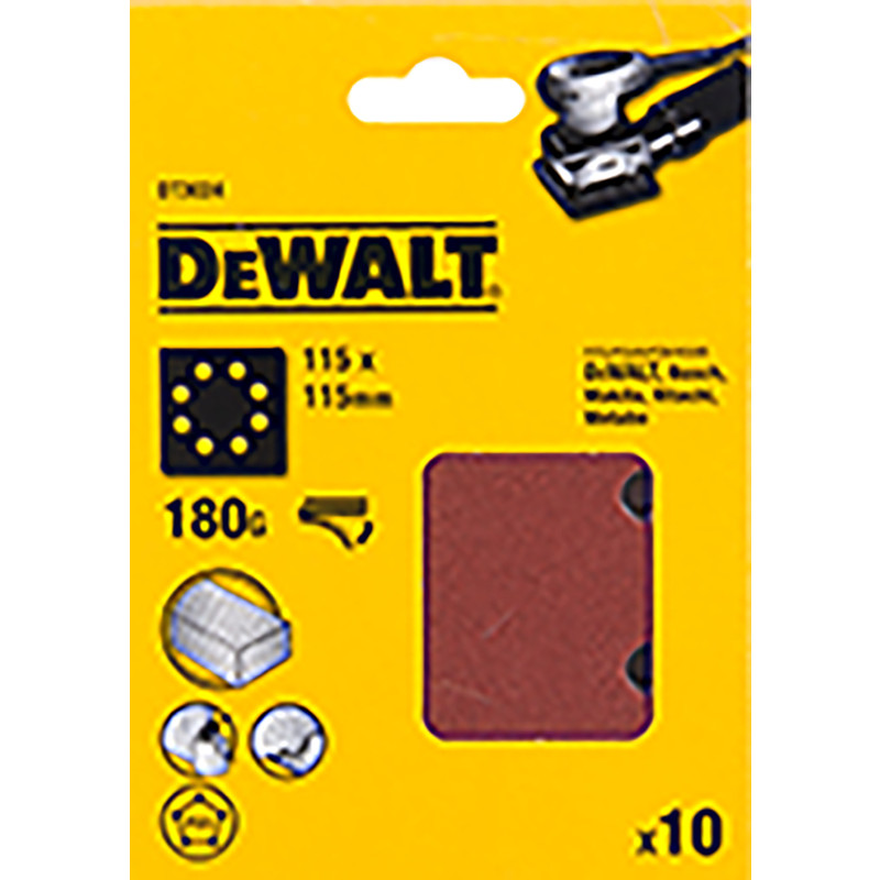 DeWALT / DeWALT Vlak schuurpapier 115x115mm