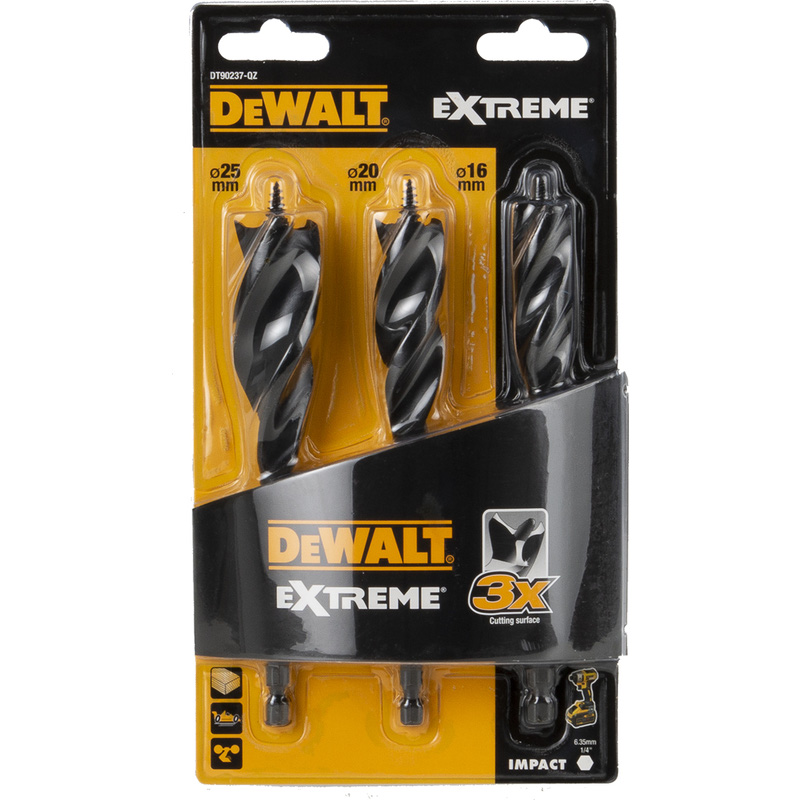DeWALT / DeWalt TRI FLUTE EXTREME speedborenset