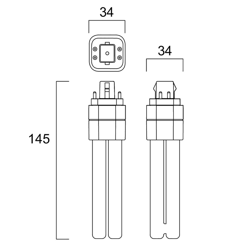 Sylvania / Sylvania ToLEDo LYNX DE LED PL-lamp 4-pins